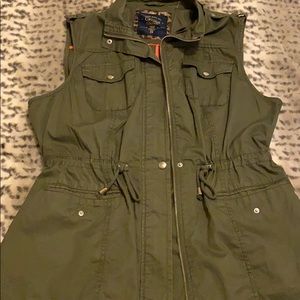 OD green  fashion utility vest